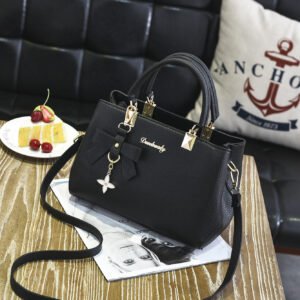 Maroon PU Leather Crossbody Bag for Girls