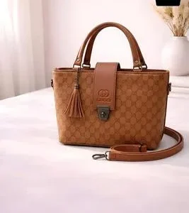 Maroon PU Leather Crossbody Bag for Girls Medium Size-6